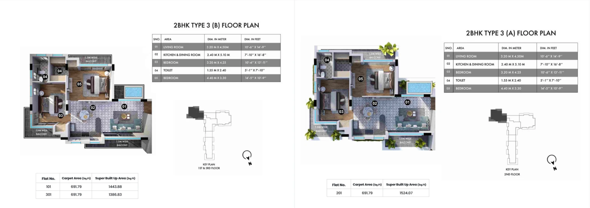 Sapphire, Siolim — floor / unit plan 1