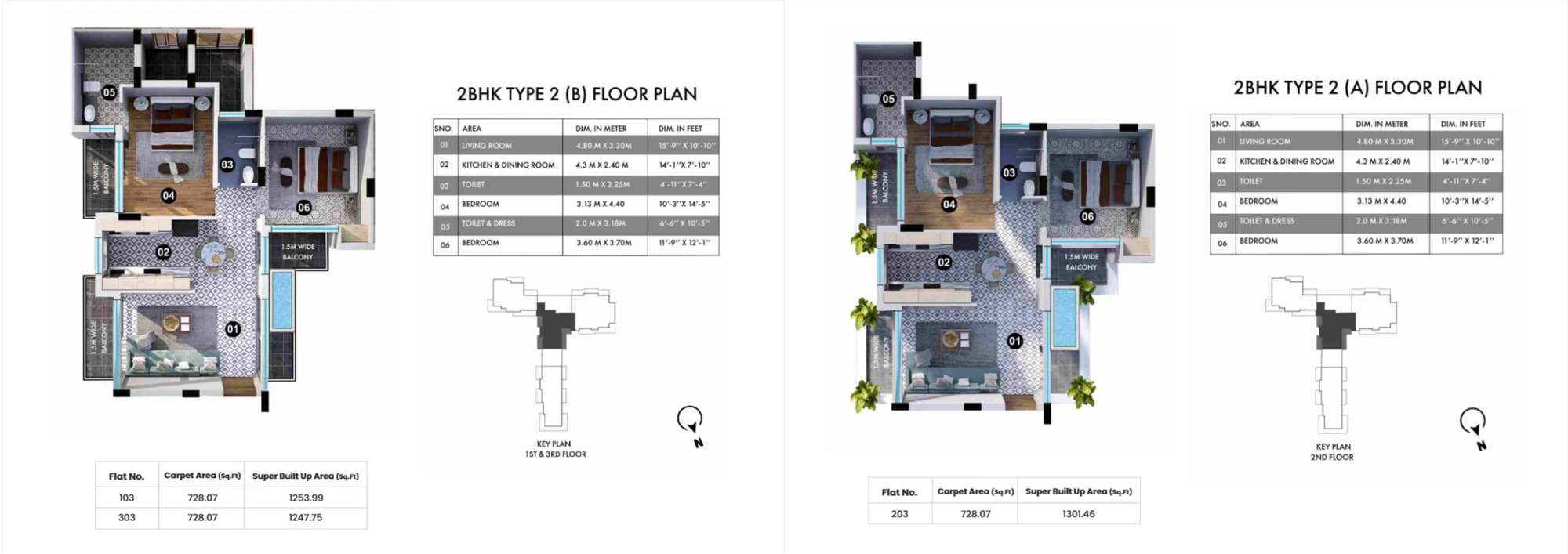 Sapphire, Siolim — floor / unit plan 2