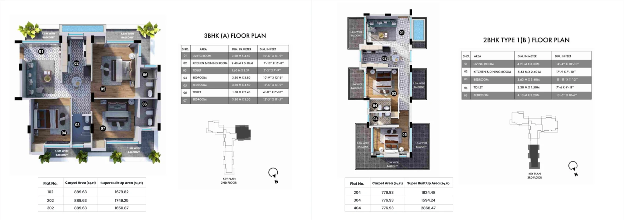 Sapphire, Siolim — floor / unit plan 3